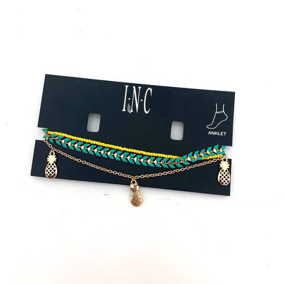 INC International Concepts Jewelry - 4/$25 INC Women’s Pineapple Boho Tassel Anklet NEW